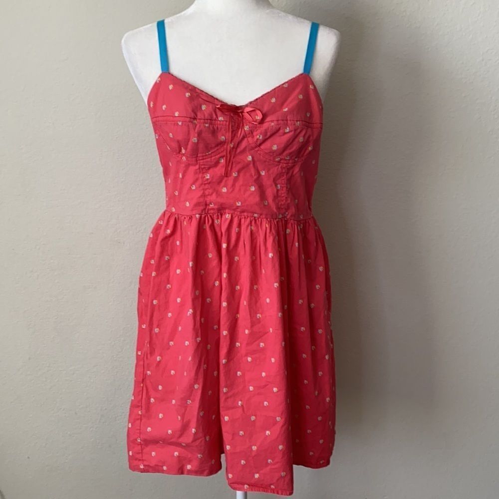 Mossimo Pink Faux Corset Dress Small